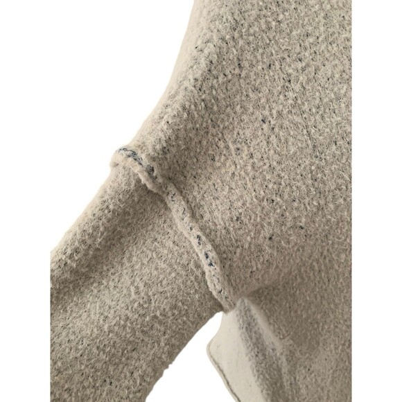 Free People Funnel Boatneck Sweater Women’s XS Gray Fuzzy Textured Drop Sleeve - Picture 15 of 15